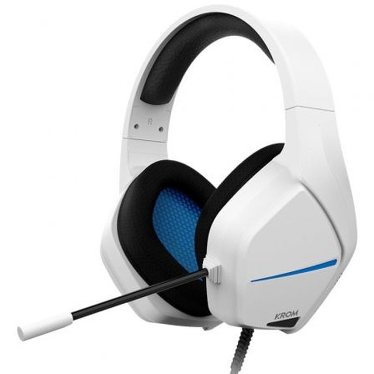 Auricolari con Microfono Krom NXKROMKOPAMOVEWH Bianco Nero