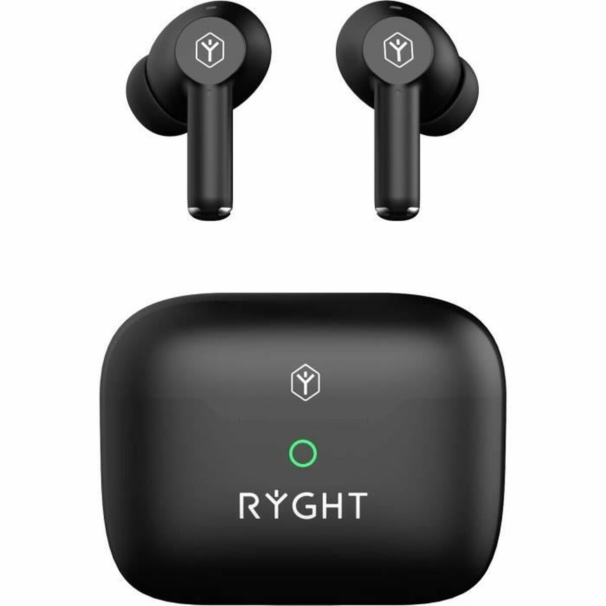 Auricolari Wireless con Custodia di Ricarica Ryght Jumo ANC Nero