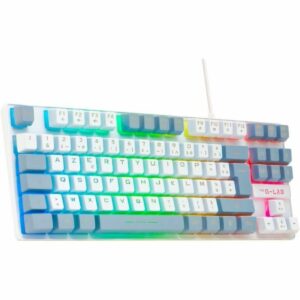 Tastiera The G-Lab KEYZ CAESIUM Grigio Azerty Francese