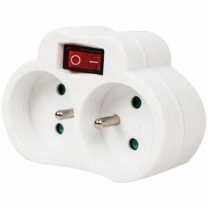 Multipresa con 2 Prese con Interruttore GAO 3680 W