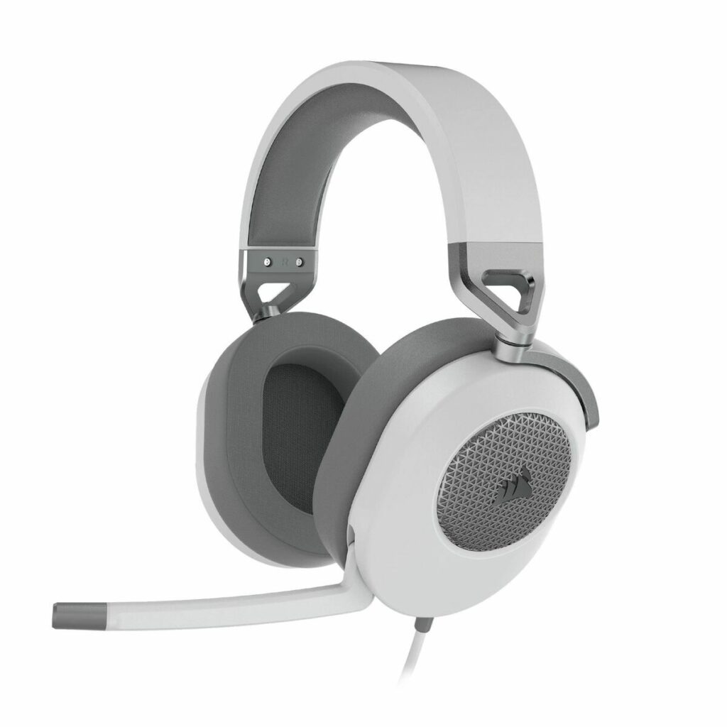 Auricolari con Microfono Corsair HS65 SURROUND Bianco
