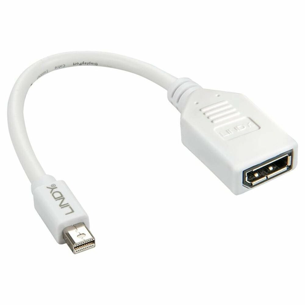 Adattatore Mini DisplayPort con DisplayPort LINDY 41021 Bianco