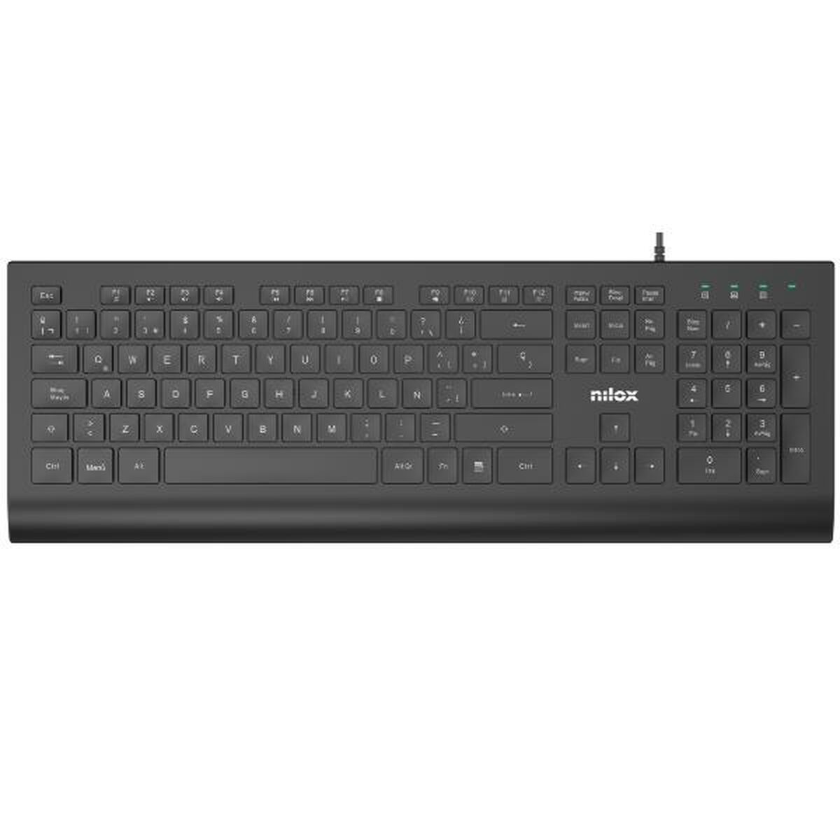 Tastiera Nilox NXKBE000014 Nero Qwerty in Spagnolo