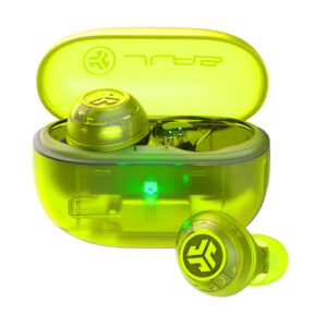 Auricolari Wireless con Custodia di Ricarica JLab IEUEBGOANCRTRAGRN124 Verde Trasparente