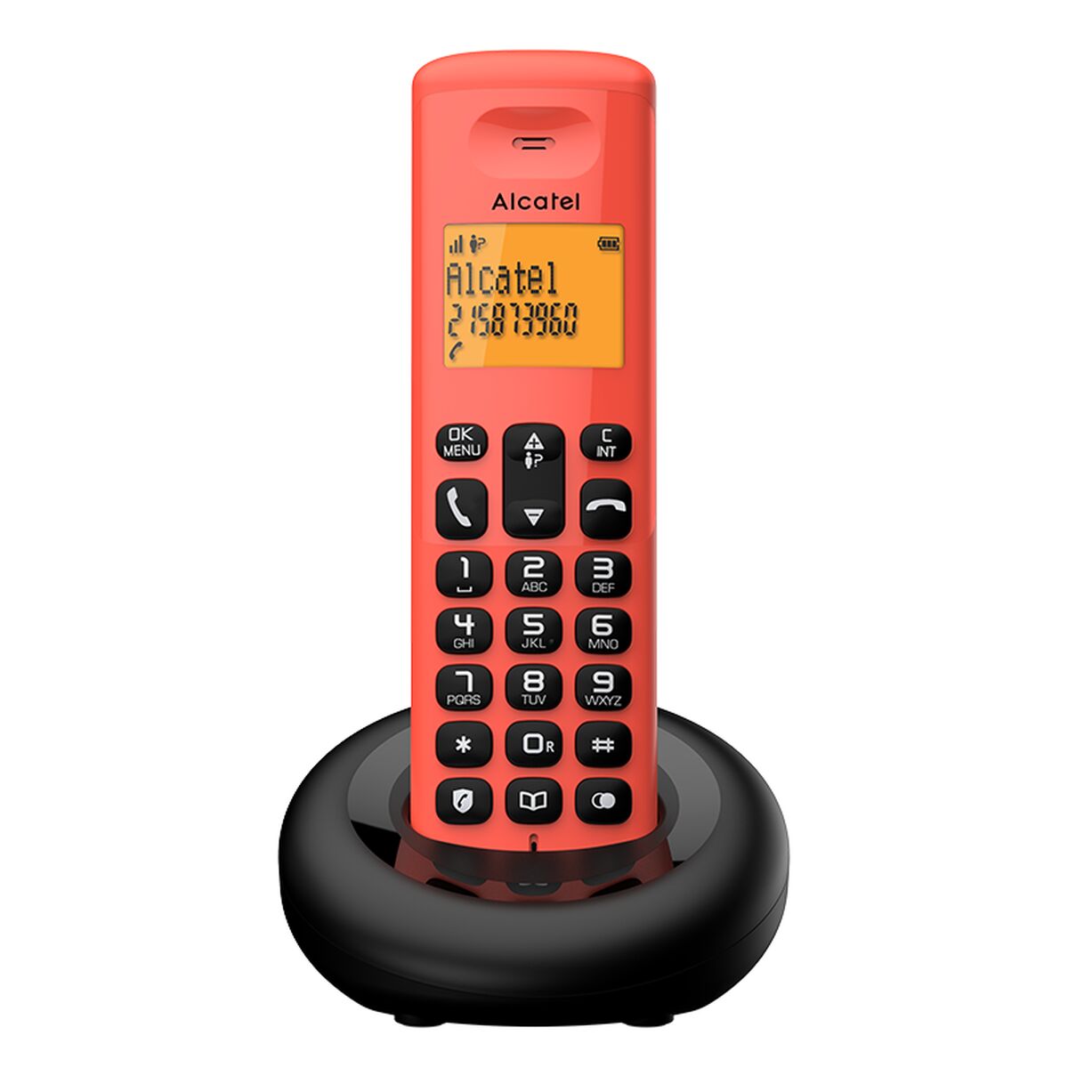 Telefono Senza Fili Alcatel Nero/Rosso