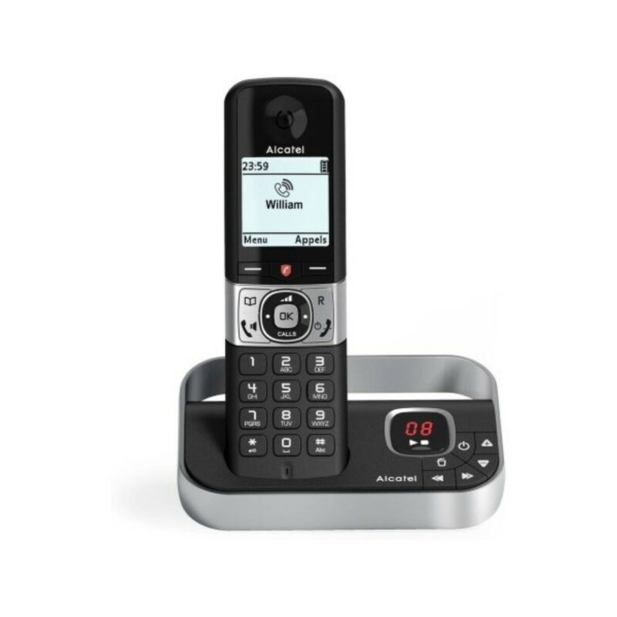 Telefono Senza Fili Alcatel ATL1422856 1,8" Nero Bianco Nero/Argentato