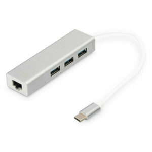 Hub USB Digitus DA-70255 Grigio Bianco/Grigio Argentato