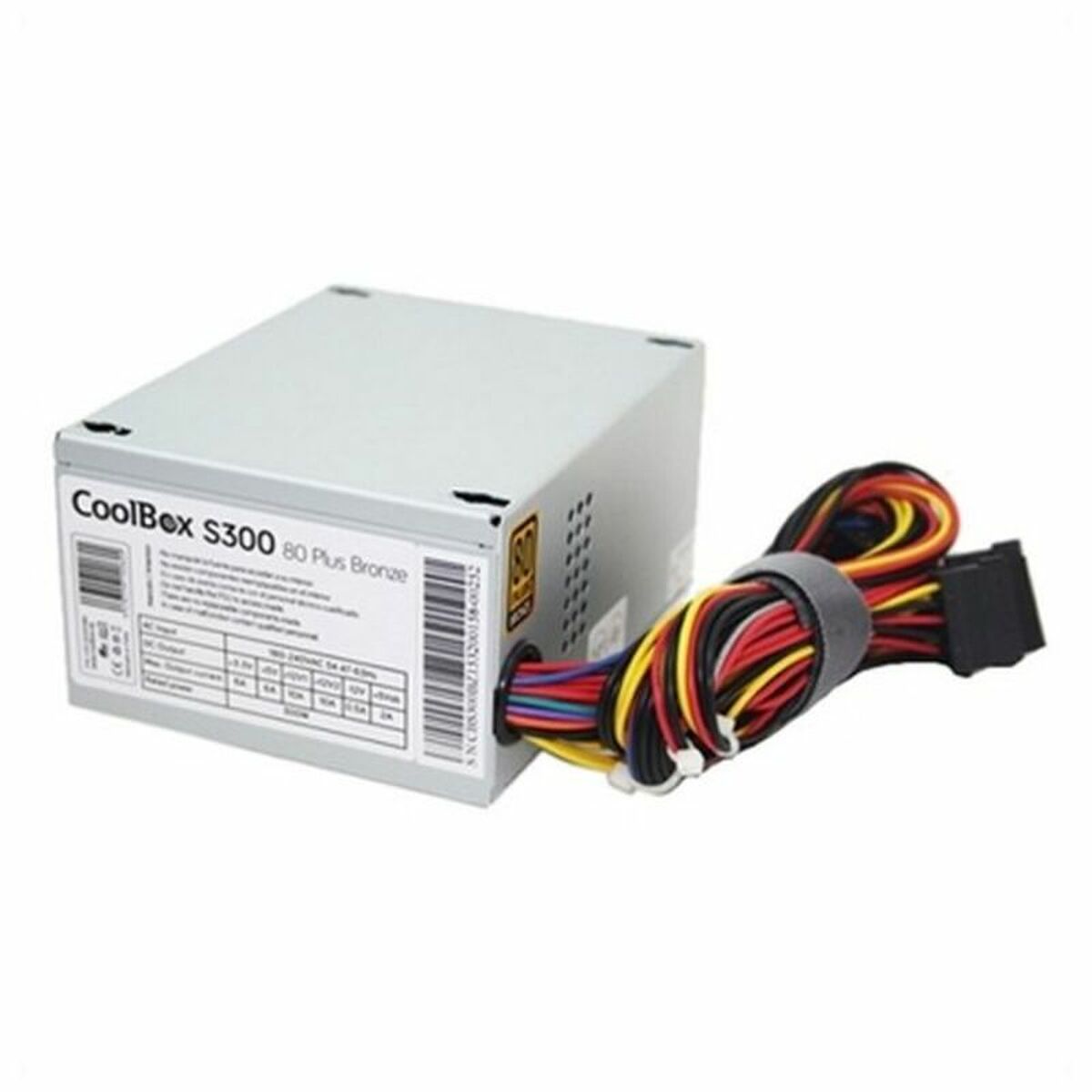 Fonte di Alimentazione CoolBox FALCOO300SBZ Argentato 300 W 80 Plus Bronze