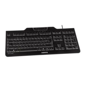 Tastiera con Lettore Cherry JK-A0100ES-2 Nero Qwerty in Spagnolo