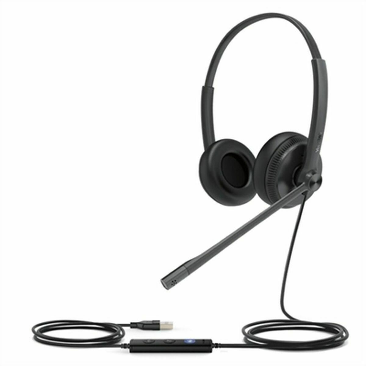 Auricolari con Microfono Yealink UH34 DUAL TEAMS Nero