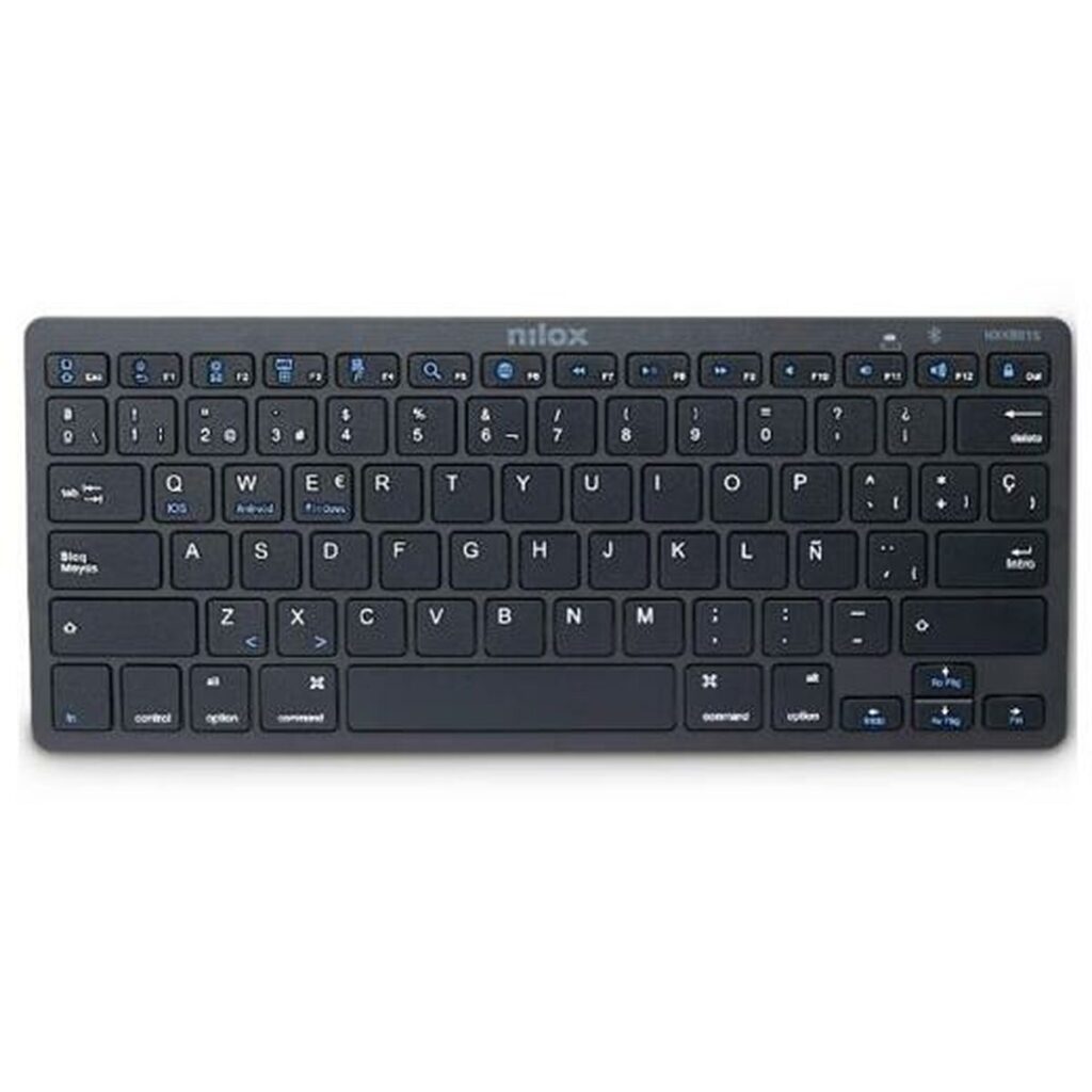 Tastiera Nilox NXKB01B Nero Qwerty in Spagnolo