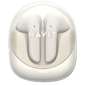 Auricolari Wireless con Custodia di Ricarica Havit Modern Buds Beige