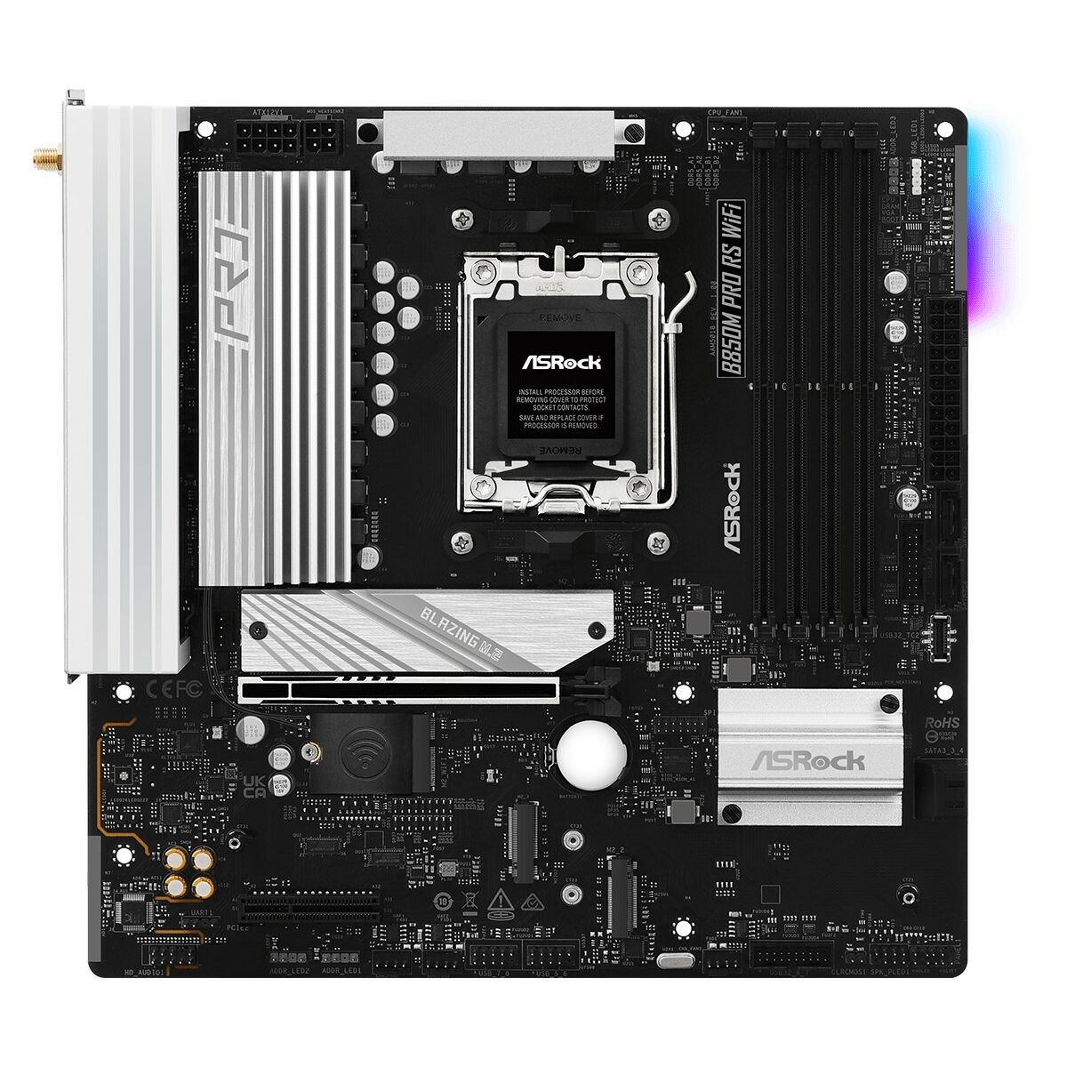 Scheda Madre ASRock B850M Pro RS WiFi Intel Wi-Fi 6 AMD AM5