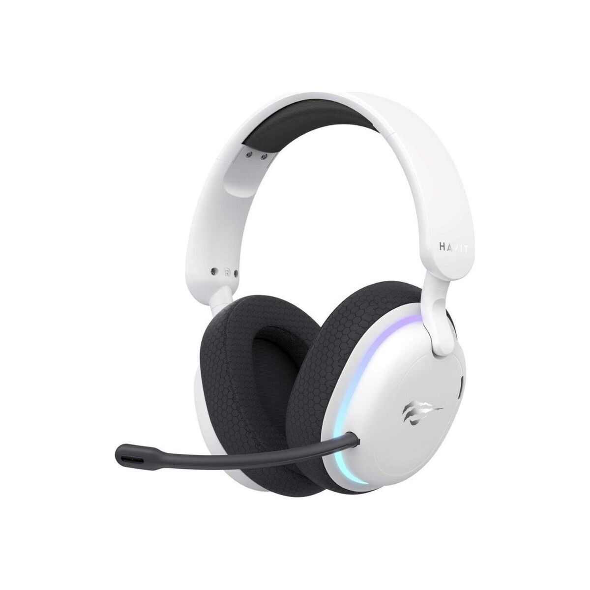 Auricolari con Microfono Gaming Havit Fuxi-H7 Bianco Nero