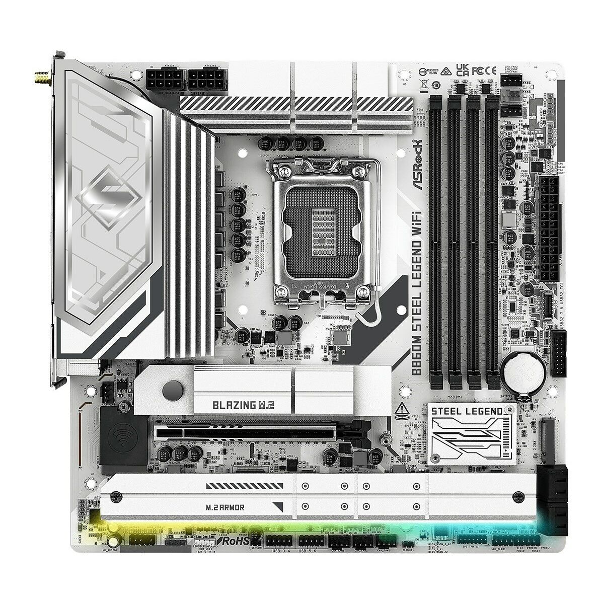 Scheda Madre ASRock B860M Steel Legend WiFi Intel B860 LGA 1851