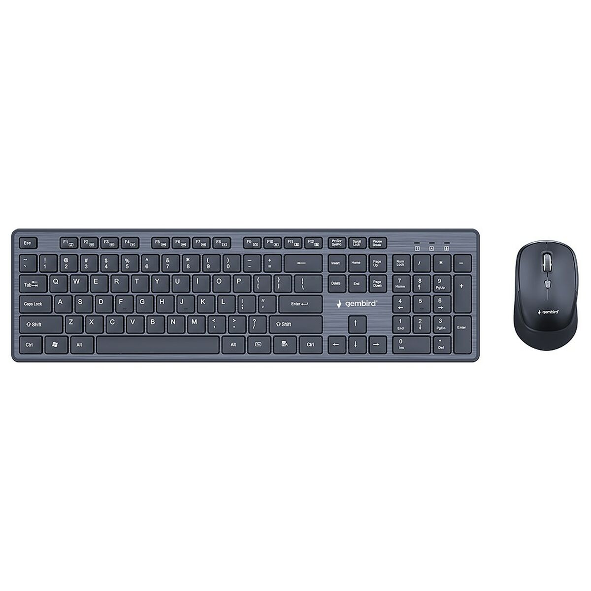 Tastiera e Mouse Wireless GEMBIRD KBS-WCH-04 Nero Inglese QWERTY