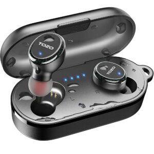 Auricolari Wireless con Custodia di Ricarica TOZO T10S Nero
