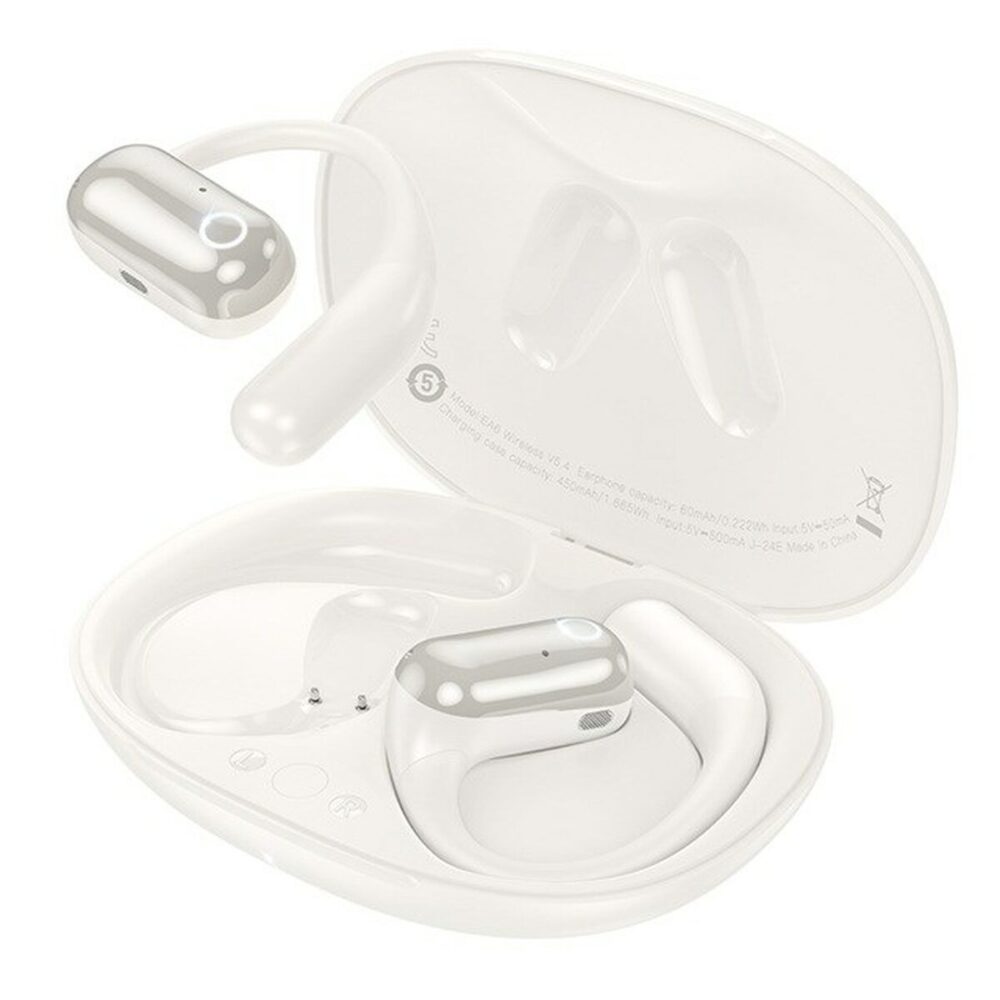 Auricolari Wireless con Custodia di Ricarica Hoco EA6 Bianco