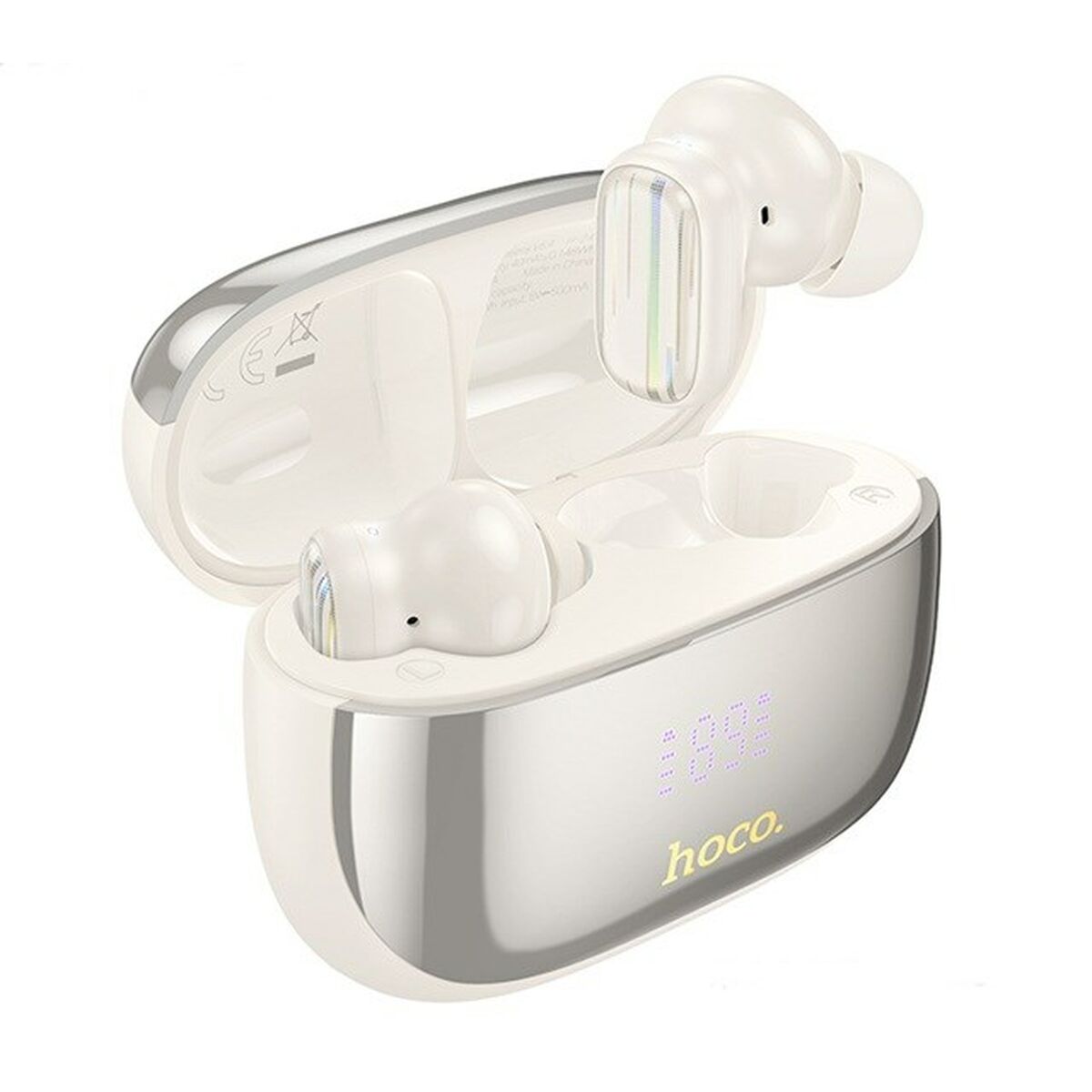 Auricolari Wireless con Custodia di Ricarica Hoco EQ20 Rhyme Bianco