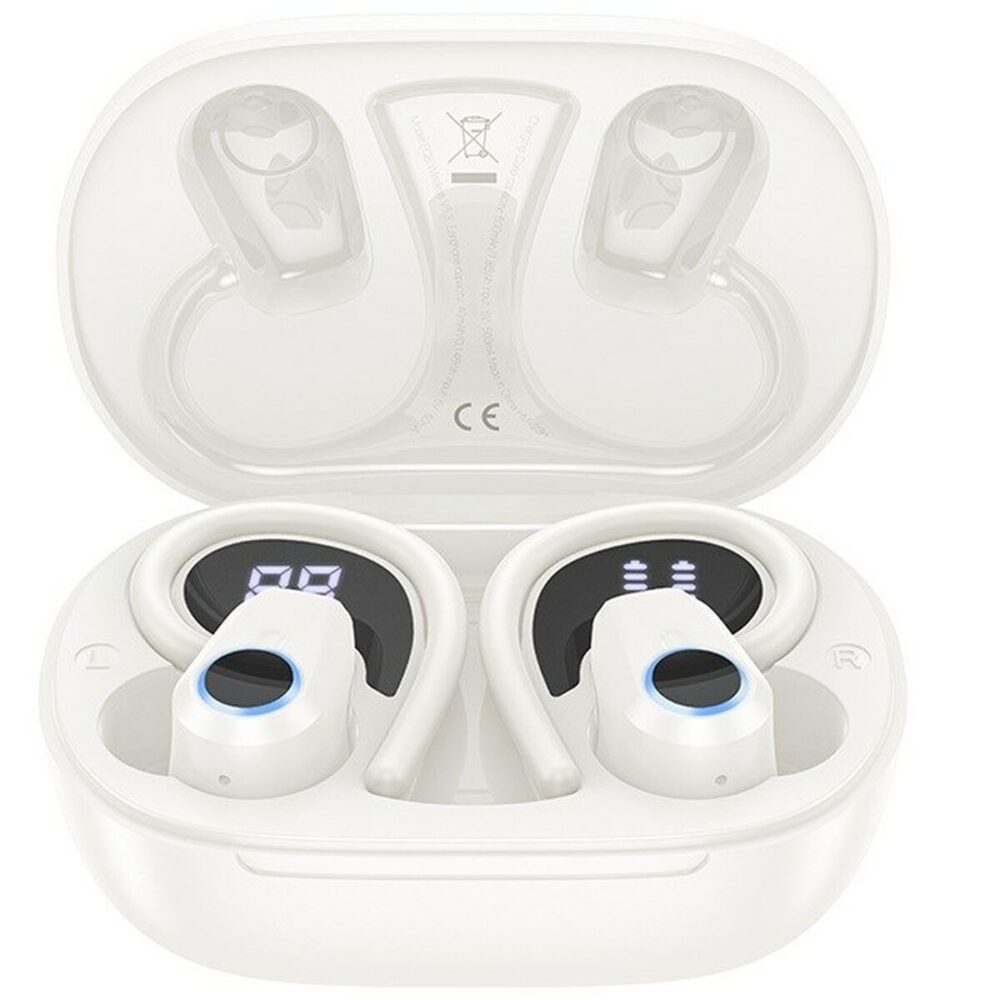 Auricolari Wireless con Custodia di Ricarica Hoco EQ8 Pure Joy Bianco