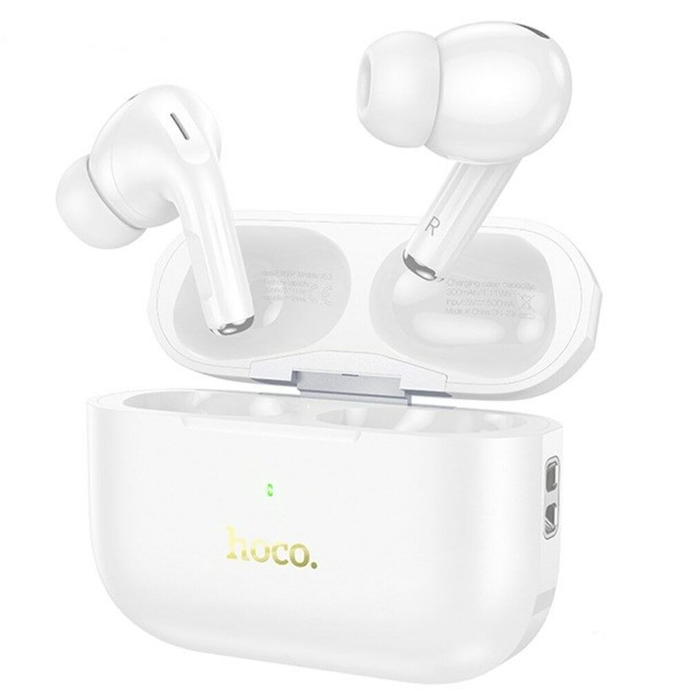 Auricolari Wireless con Custodia di Ricarica Hoco EW56 Plus Generoso Bianco