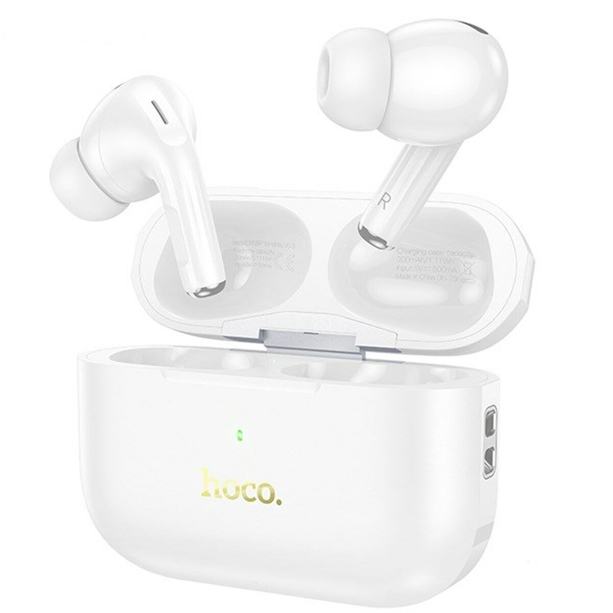 Auricolari Wireless con Custodia di Ricarica Hoco EW56 Plus Generoso Bianco