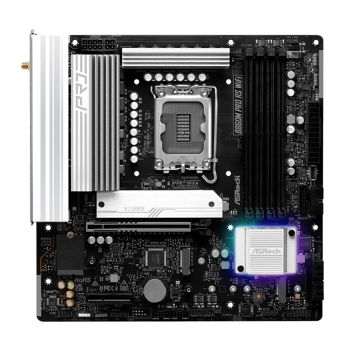 Scheda Madre ASRock B860M Pro RS WiFi Intel B860 LGA 1851