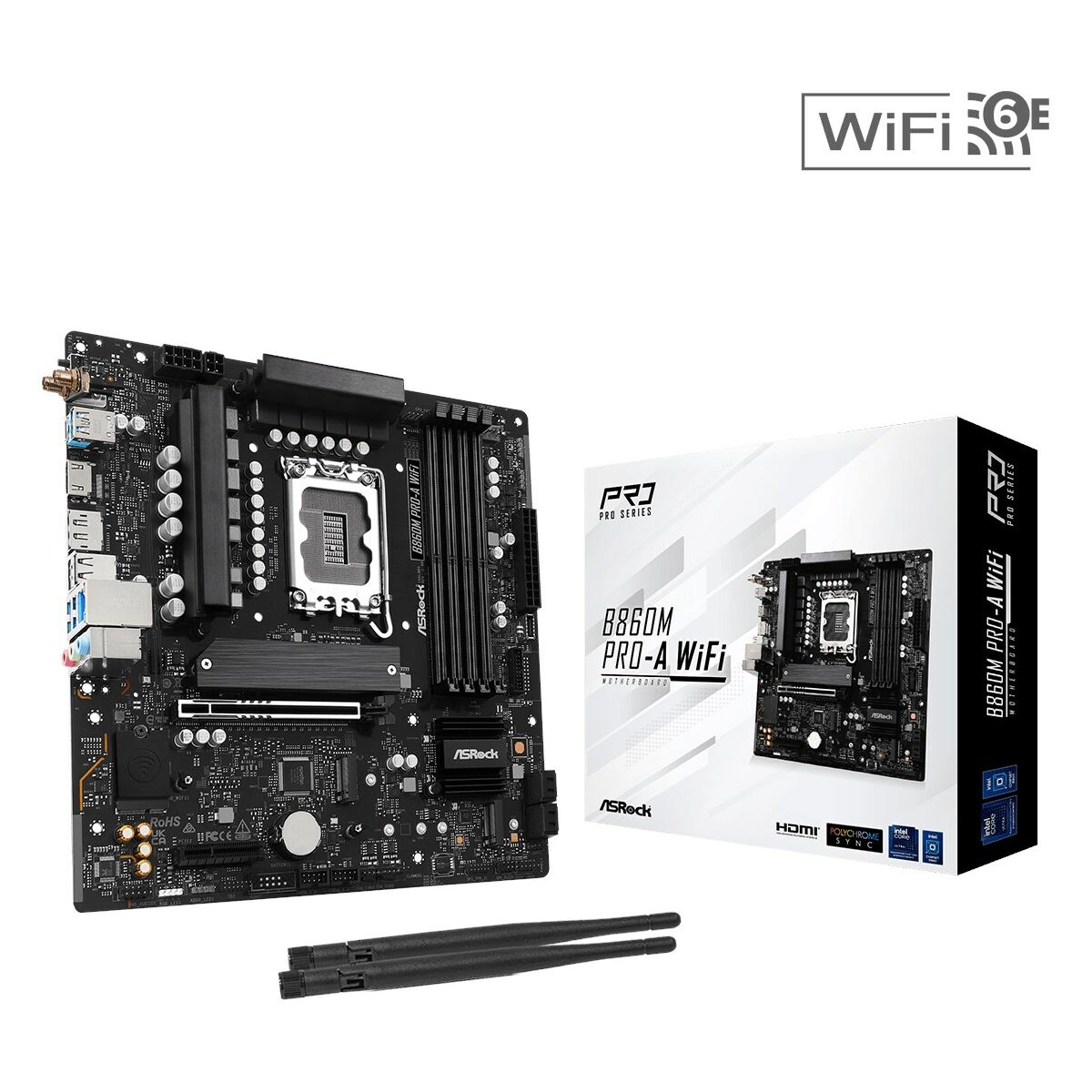 Scheda Madre ASRock B860M Pro-A WiFi Intel B860 LGA 1851