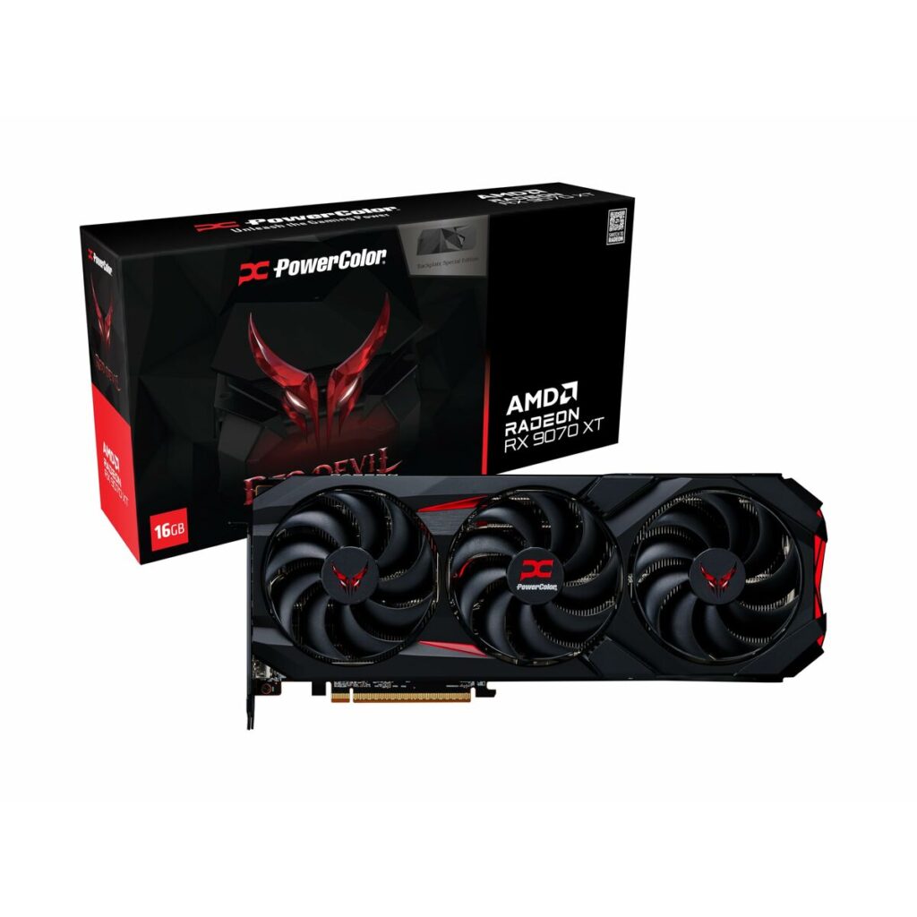 Scheda Grafica Powercolor RX9070XT 16G-E/OC/BP radeon rx 9070 xt 16 GB GDDR6