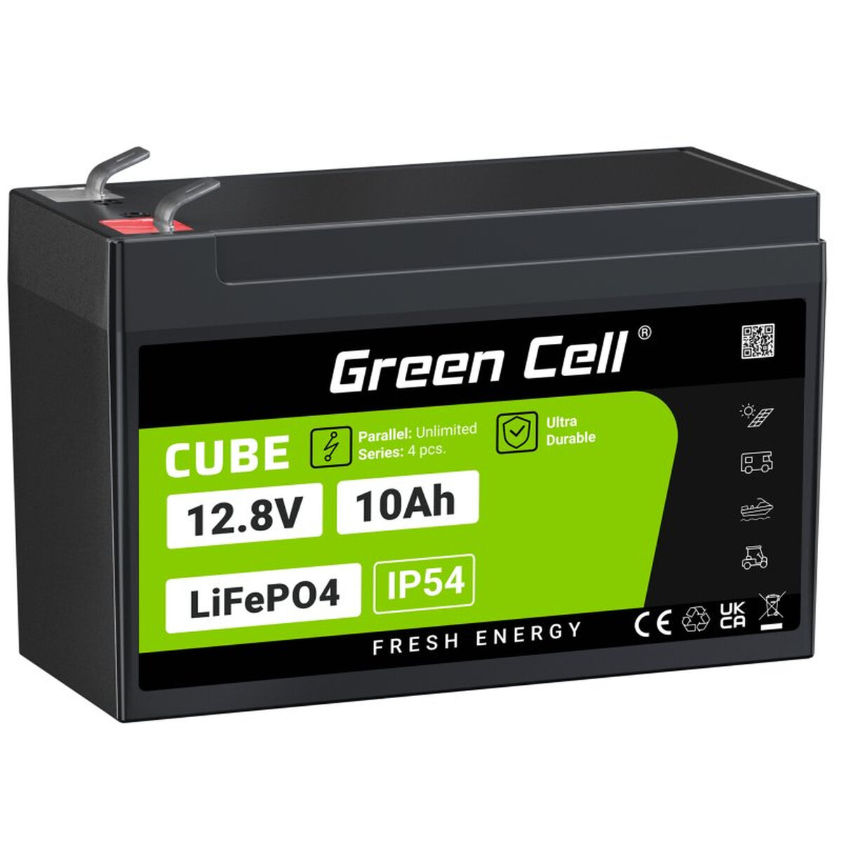 Batteria per Gruppo di Continuità UPS Green Cell LFPGC12V10AH 10 Ah