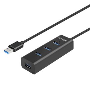 Hub USB 4 Porte Unitek Y-3089 Nero