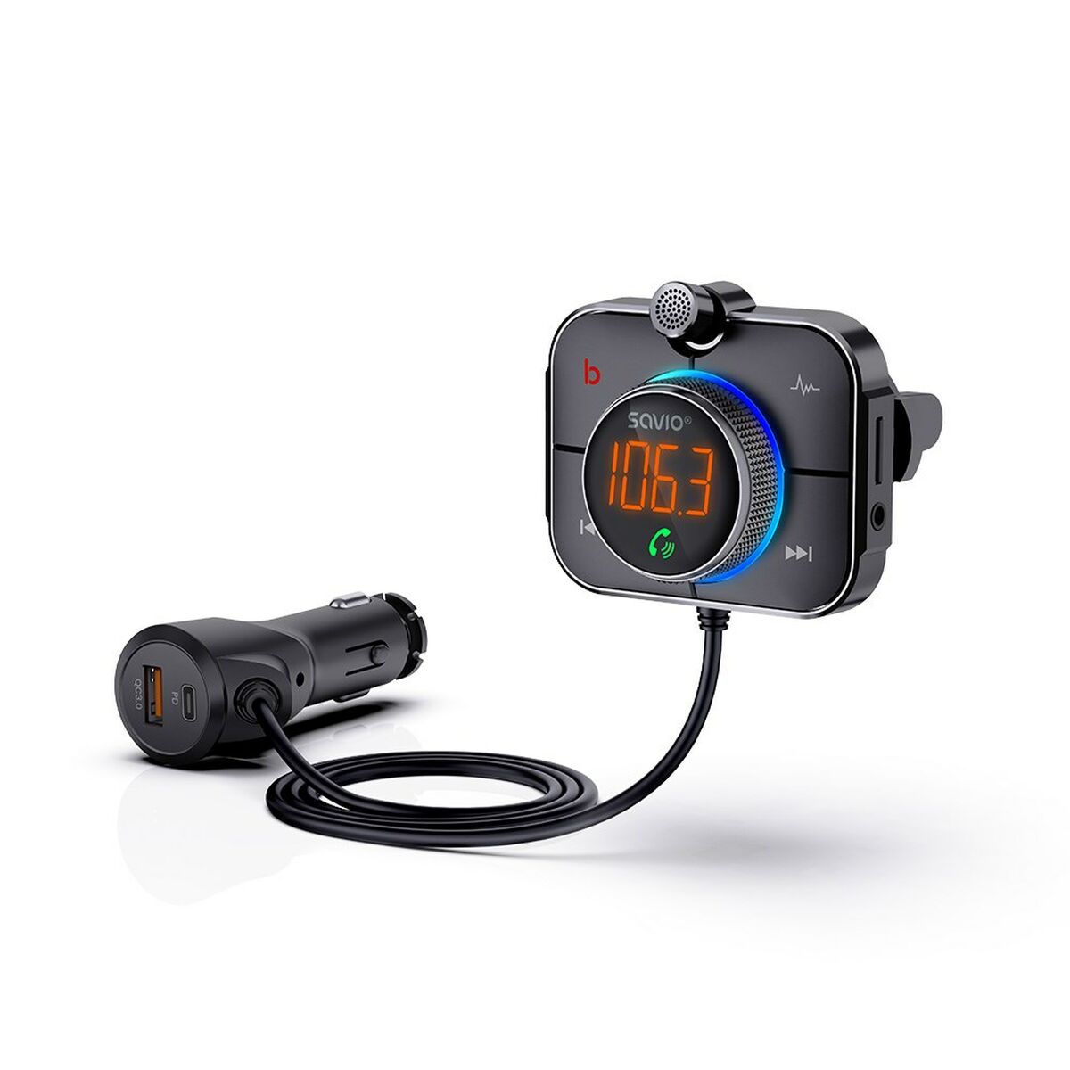 Lettore MP3 e Trasmettitore FM per Auto Savio TR-14