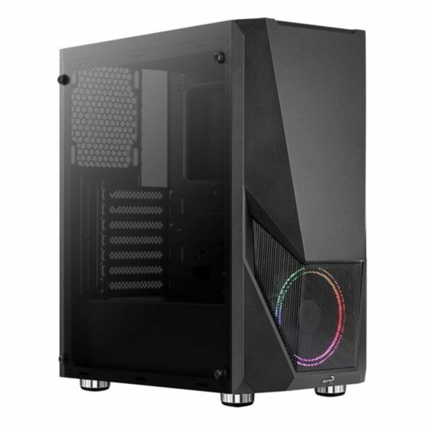 Case computer desktop ATX Aerocool Zauron LED RGB Nero
