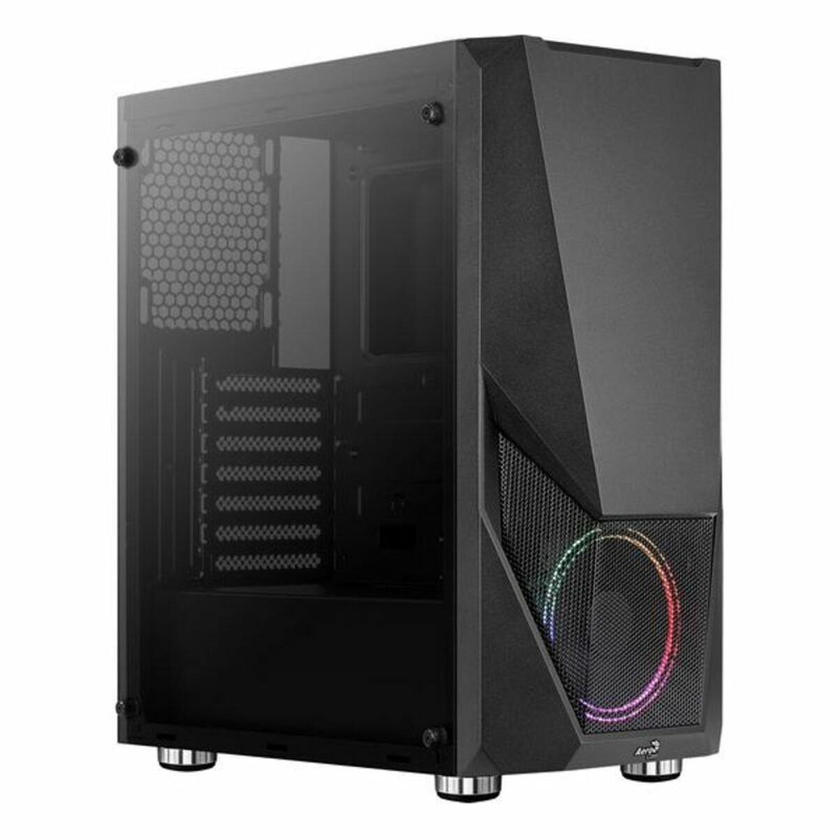 Case computer desktop ATX Aerocool Zauron LED RGB Nero