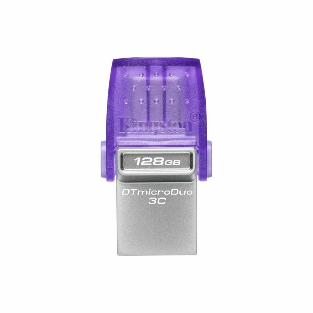 Memoria USB Kingston DataTraveler  microDuo 3C Acciaio 128 GB (1 Unità)