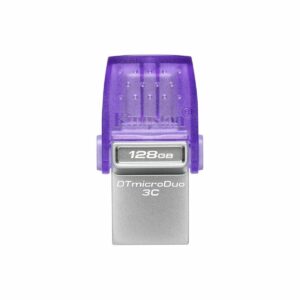 Memoria USB Kingston DataTraveler  microDuo 3C Acciaio 128 GB (1 Unità)
