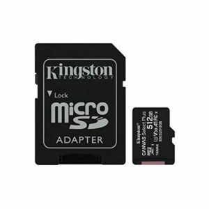 Scheda Di Memoria Micro SD con Adattatore Kingston Canvas Select Plus 512 GB