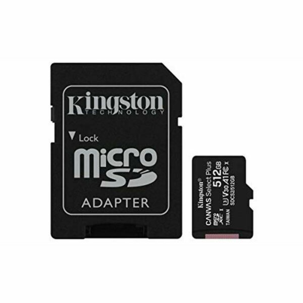 Scheda Di Memoria Micro SD con Adattatore Kingston Canvas Select Plus 512 GB