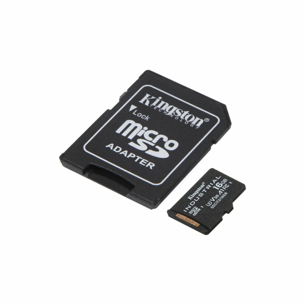 Scheda Di Memoria Micro SD con Adattatore Kingston Industrial 16GB 16 GB