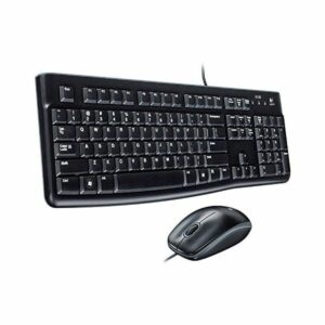 Tastiera e Mouse Ottico Logitech Desktop MK120 Nero QWERTY Qwerty UK