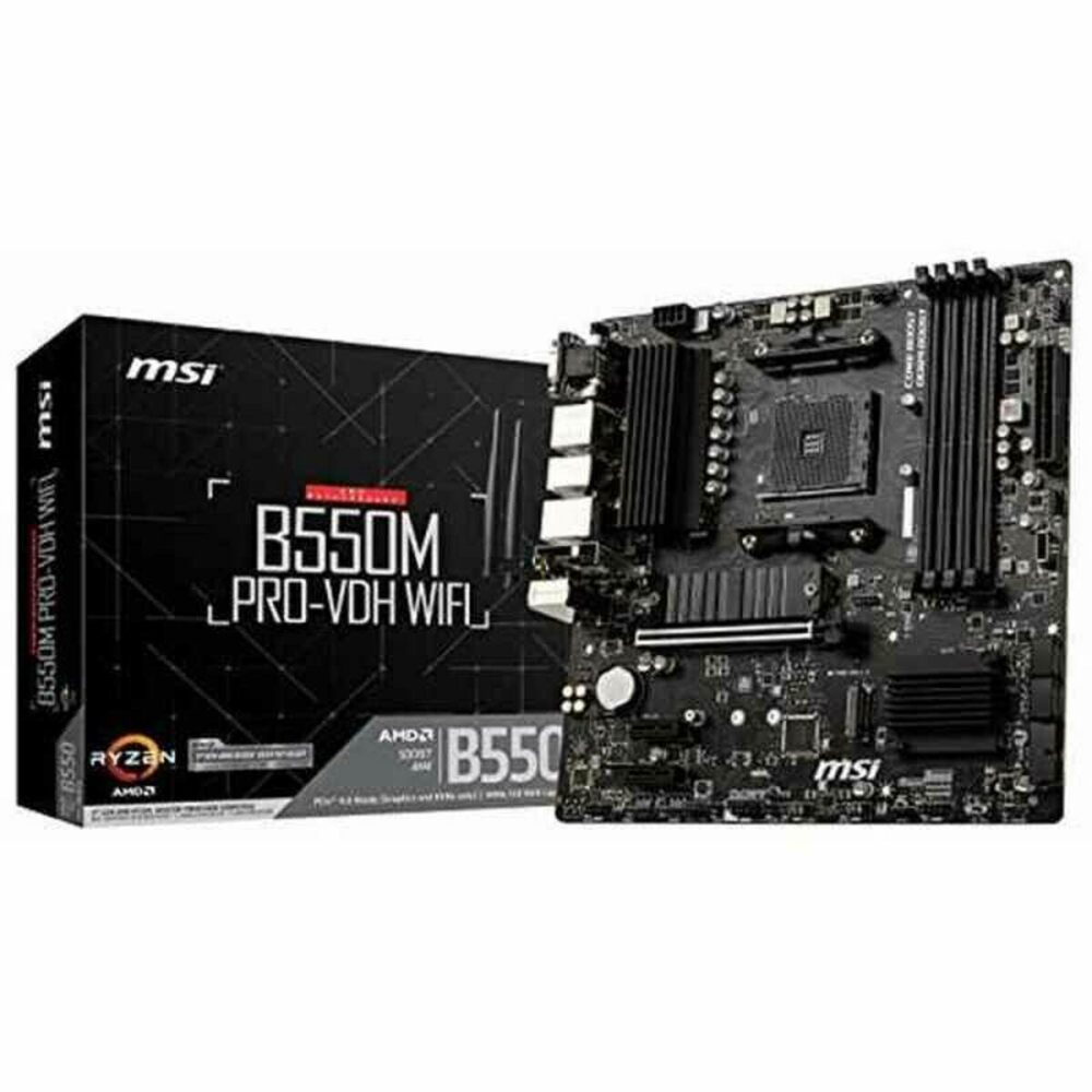 Scheda Madre MSI B550M PRO-VDH WIFI mATX AM4 AMD B550 AMD AM4