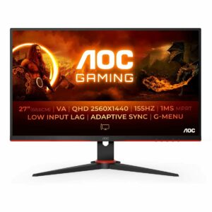 Monitor AOC Q27G2E/BK Nero