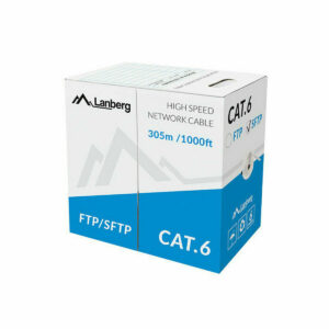 Cavo di Rete Rigido FTP Categoria 6 Lanberg LCS6-11CU-0305-S Grigio 305 m