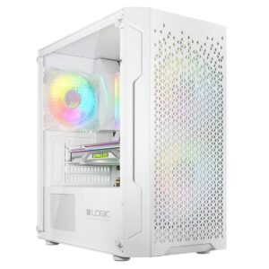 Case computer desktop ATX Logic ARAMIS ARGB Bianco