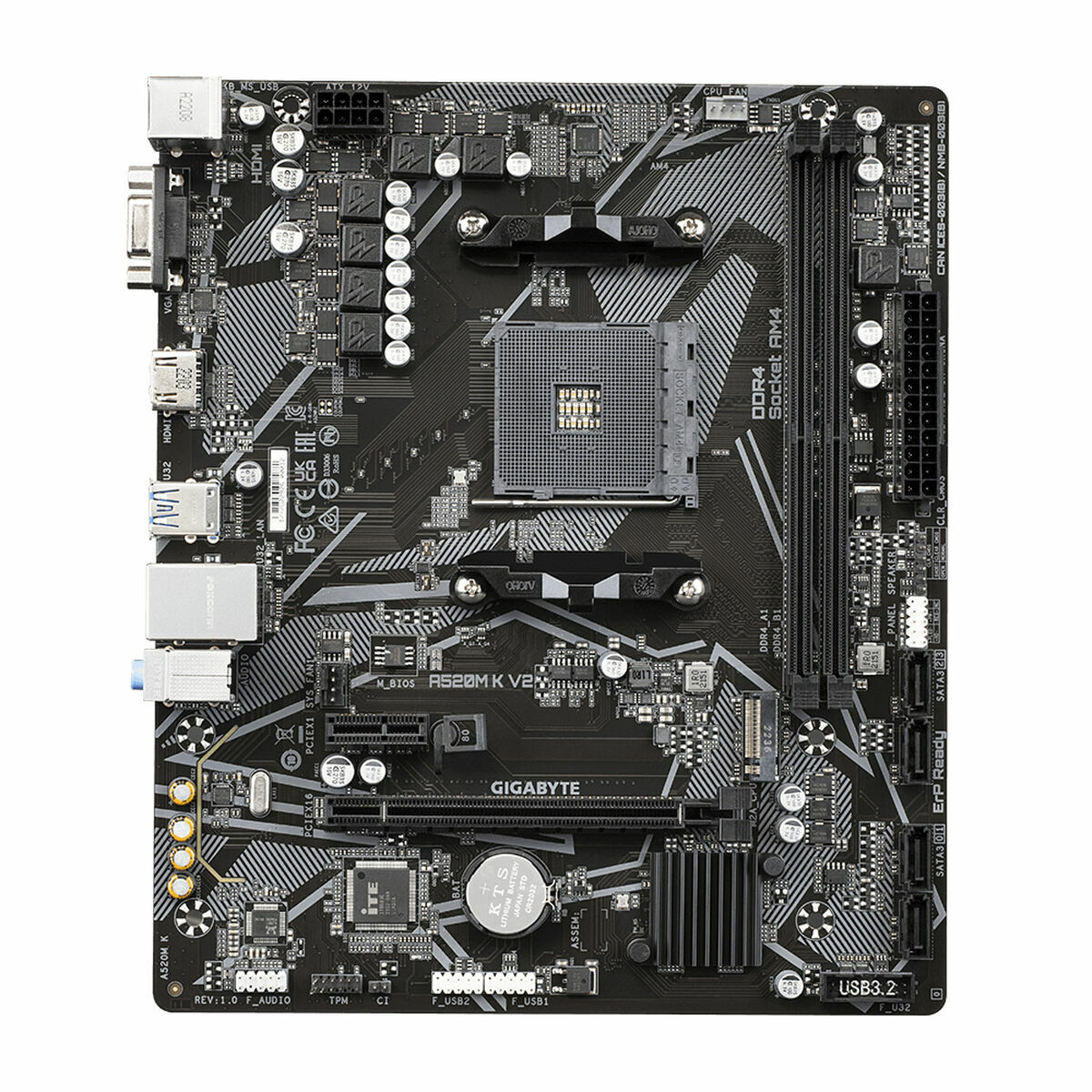 Scheda Madre Gigabyte A520M K V2 AMD A520 AMD AM4