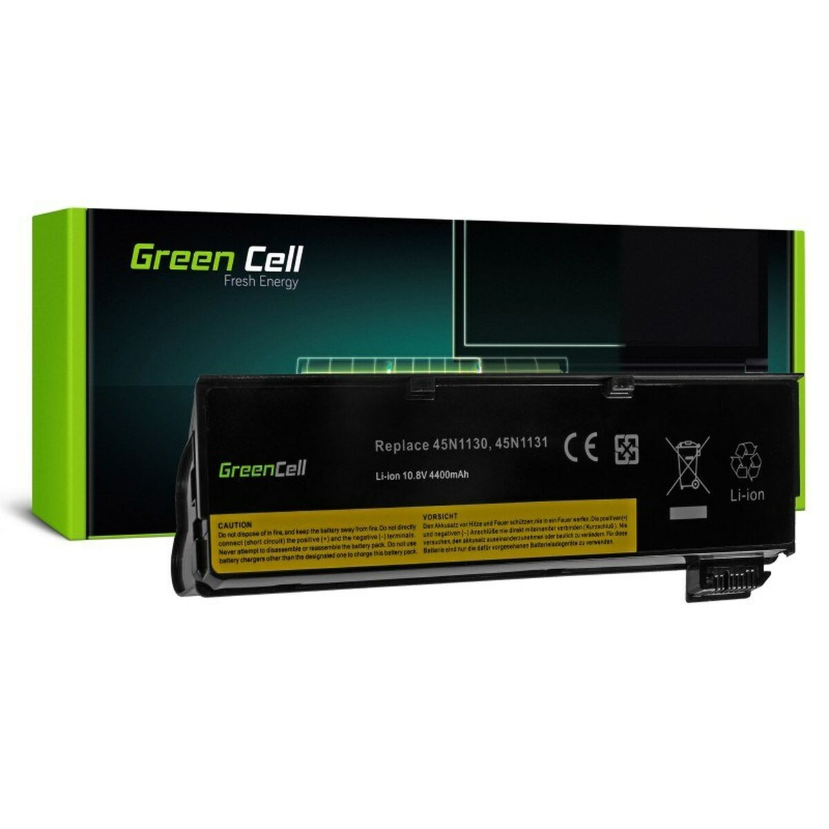 Batteria per Laptop Green Cell LE57V2 Nero 4400 mAh