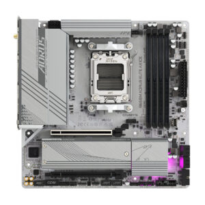 Scheda Madre Gigabyte B650M AORUS ELITE AX ICE Intel Wi-Fi 6 AMD B650 AMD AM5
