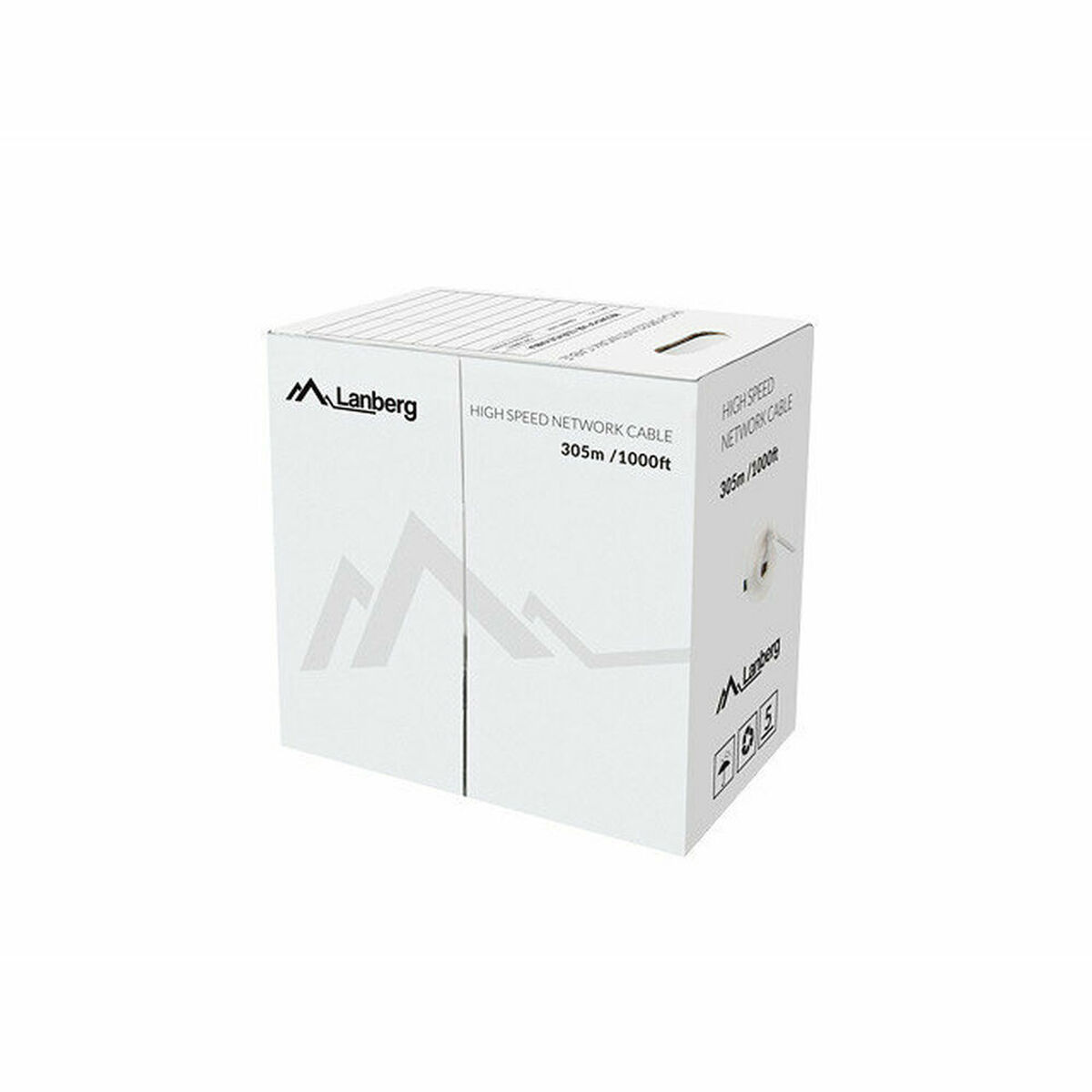 Cavo di Rete Rigido UTP Categoria 6 Lanberg LCU6-12CU-0305-S Grigio 305 m