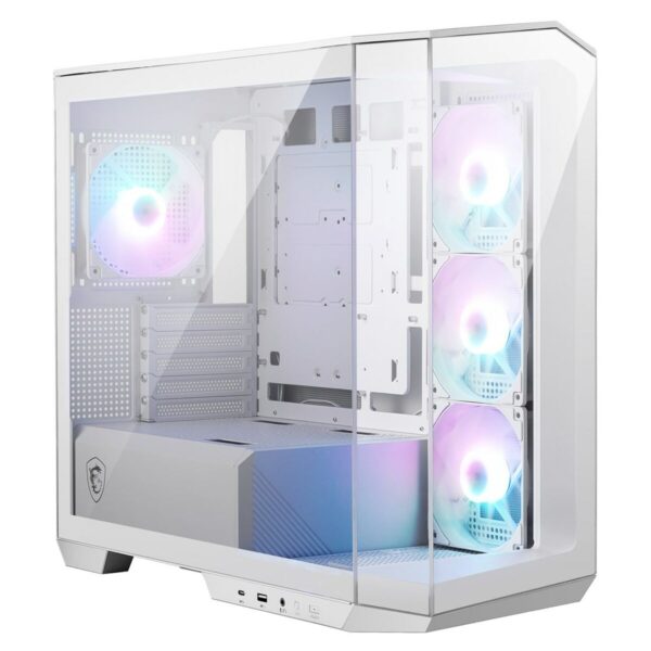 Case computer desktop ATX MSI MAG PANO M100R PZ Bianco Multicolore
