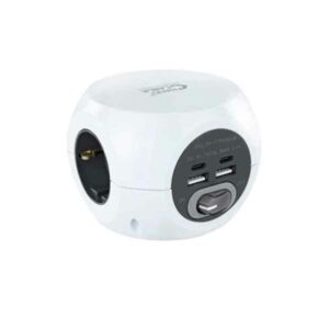 Multipresa con 3 Prese con Interruttore NANOCABLE 10.37.0001 1,4 m Bianco
